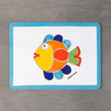 sicilian placemat fish ceramiche de simone pottery sicilian placemat fish ceramiche de simone pottery